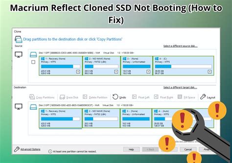 machine cannot boot from destination disk after clone|ssd not booting after cloning.